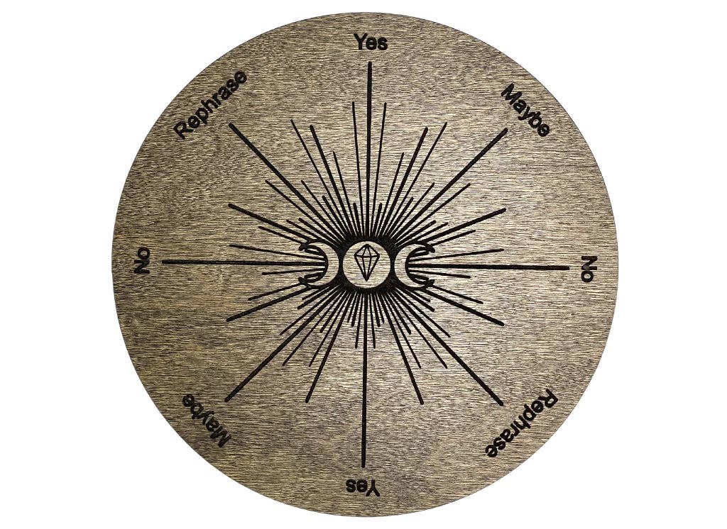 Pendulum Board - Triple Moon - Light Stain