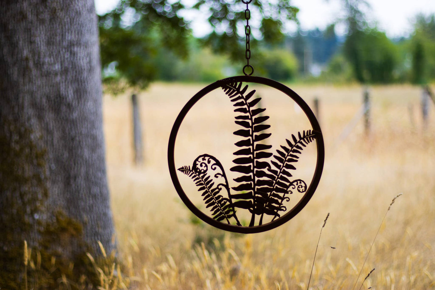 Fern Ring -Metal Silhouette Garden Yard Home Art Decor