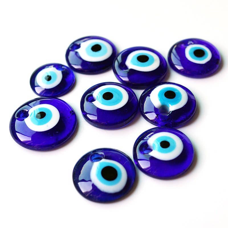 Blue Turkish Evil Eye Pendant 30 mm
