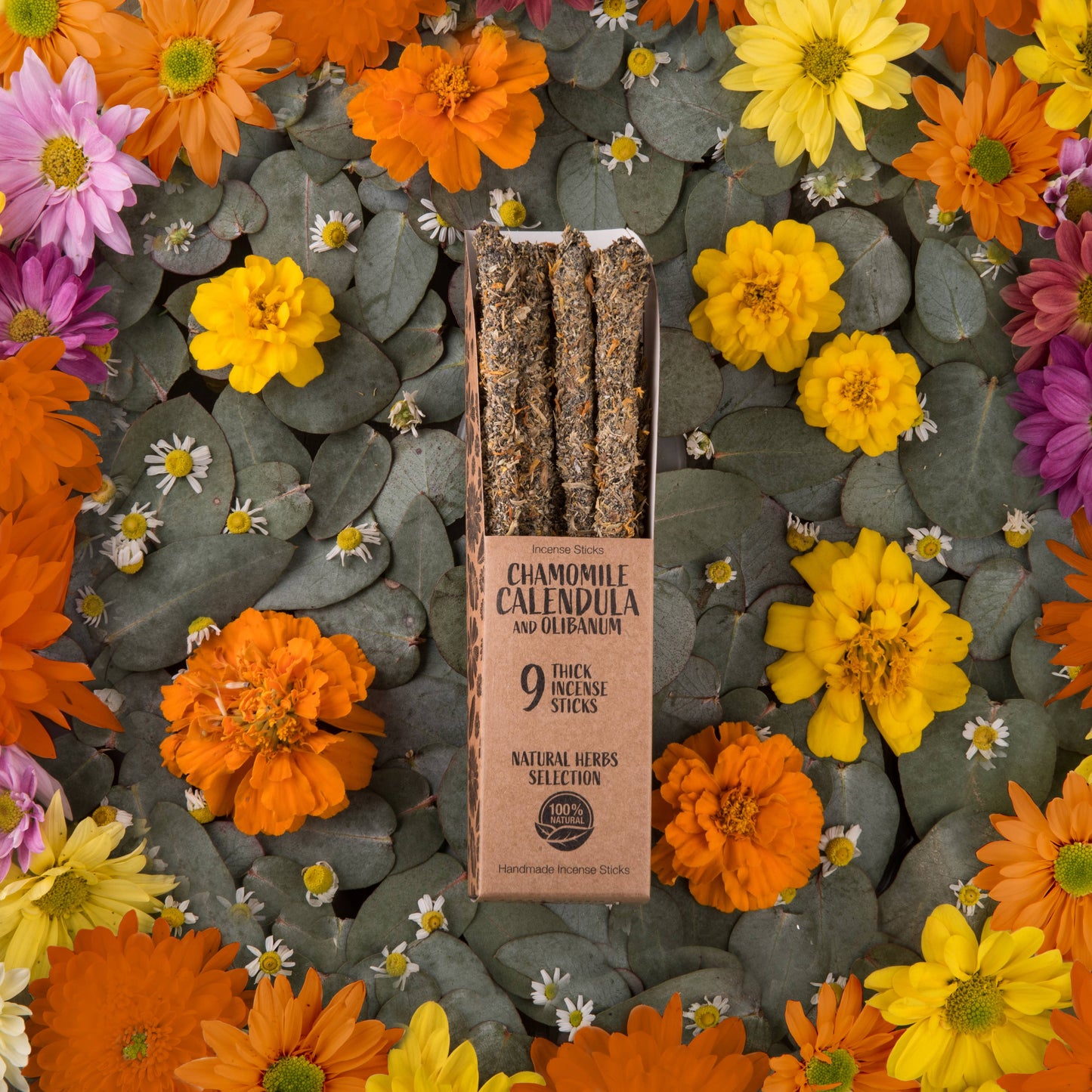 Flowers & Herbs Incense: Calendula & Chamomile