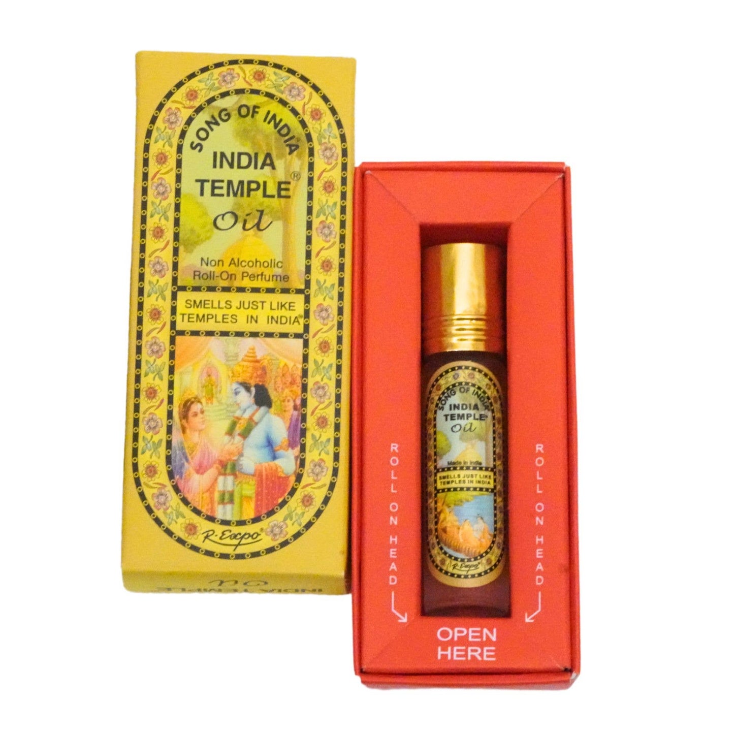 India Temple Roll on Oil Display of 12: India Temple / 8ml each