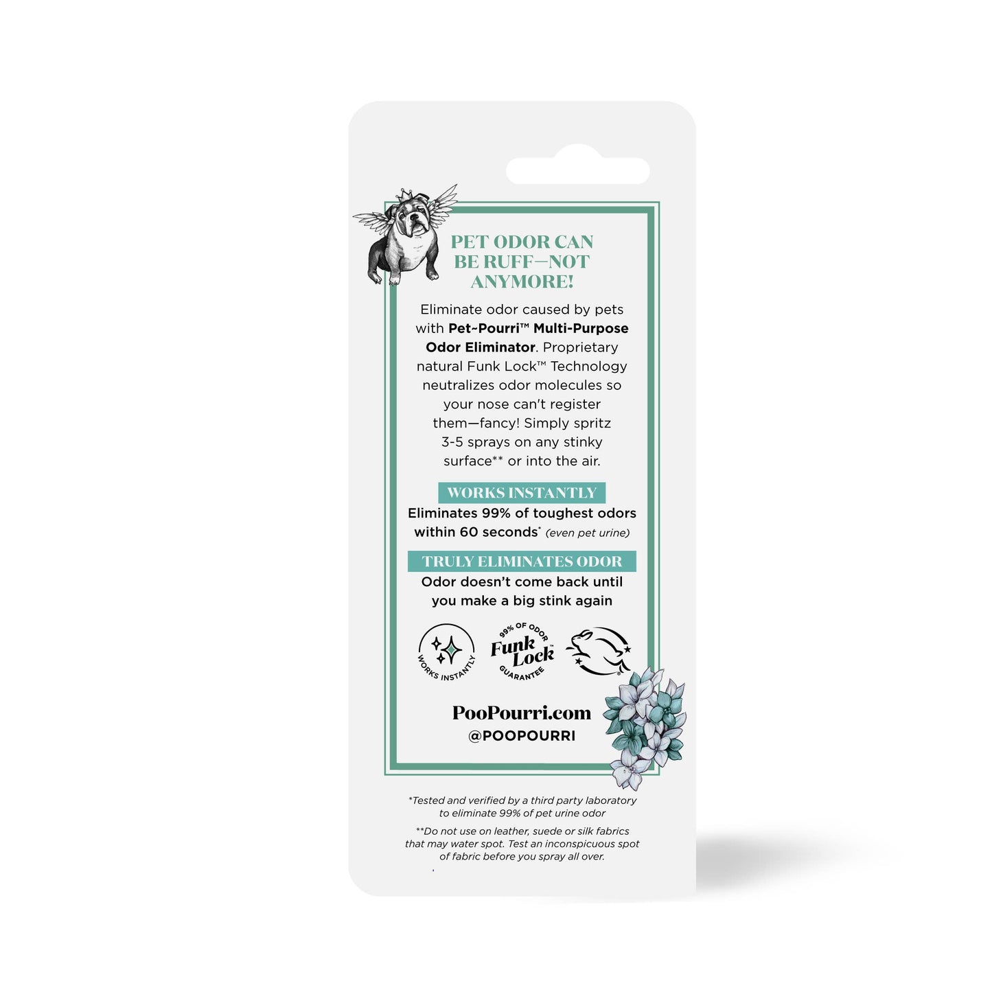 Pet~Pourri Pawsitively Fresh Air+Fabric Odor Refresher 1.4oz