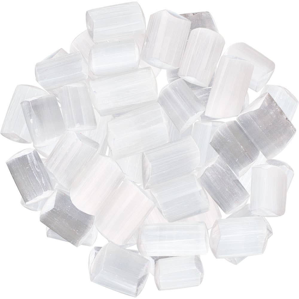 Tumbles Stones White Selenite (1/2 Lb)