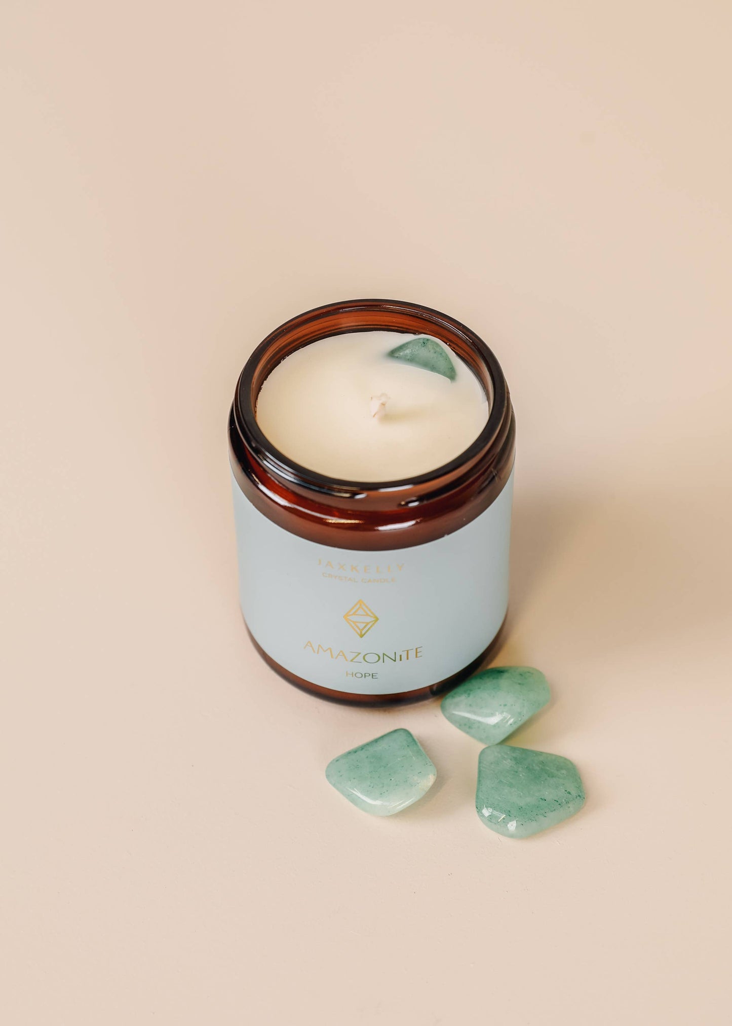 Crystal Candles - 9oz - Amazonite - Hope
