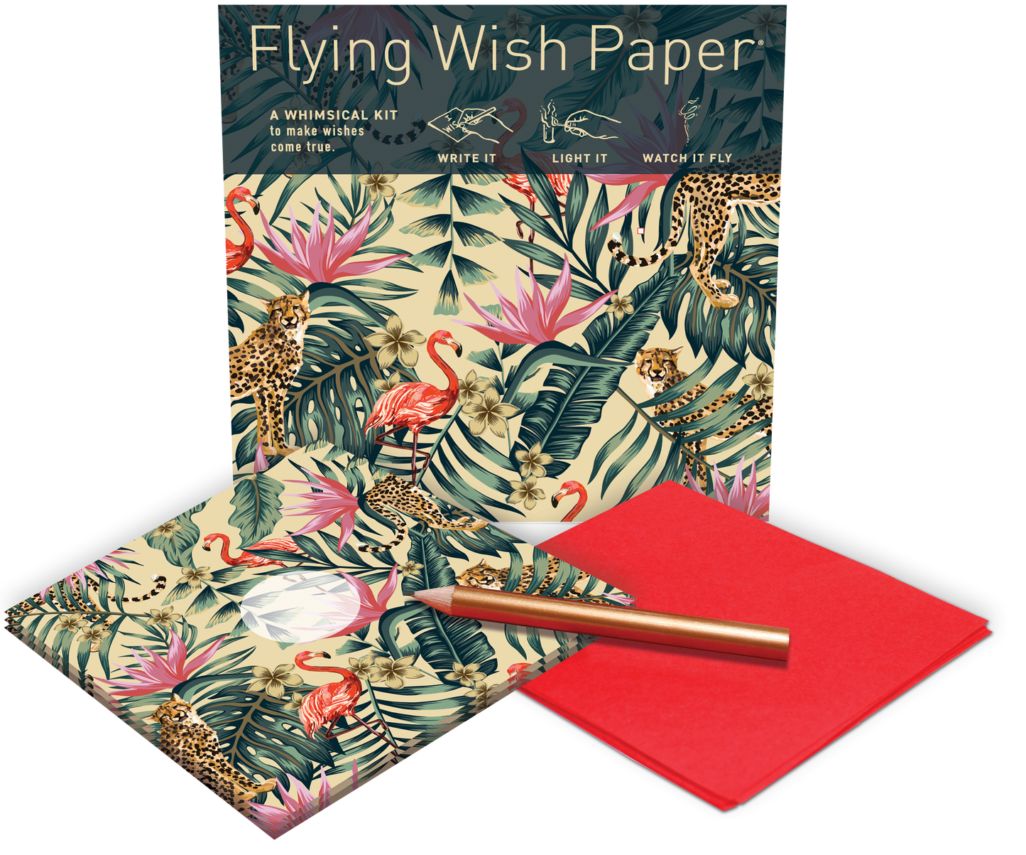 Flying Wish - JUNGLE / Mini kit w 15 Wishes + Accessories