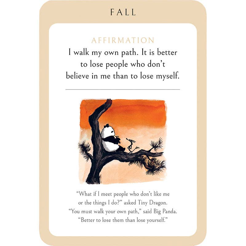 Big Panda and Tiny Dragon Affirmation Cards