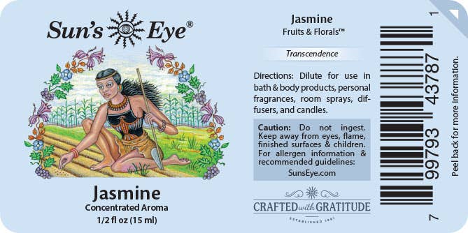 Jasmine Oil: .5 fl oz - Sun's Eye