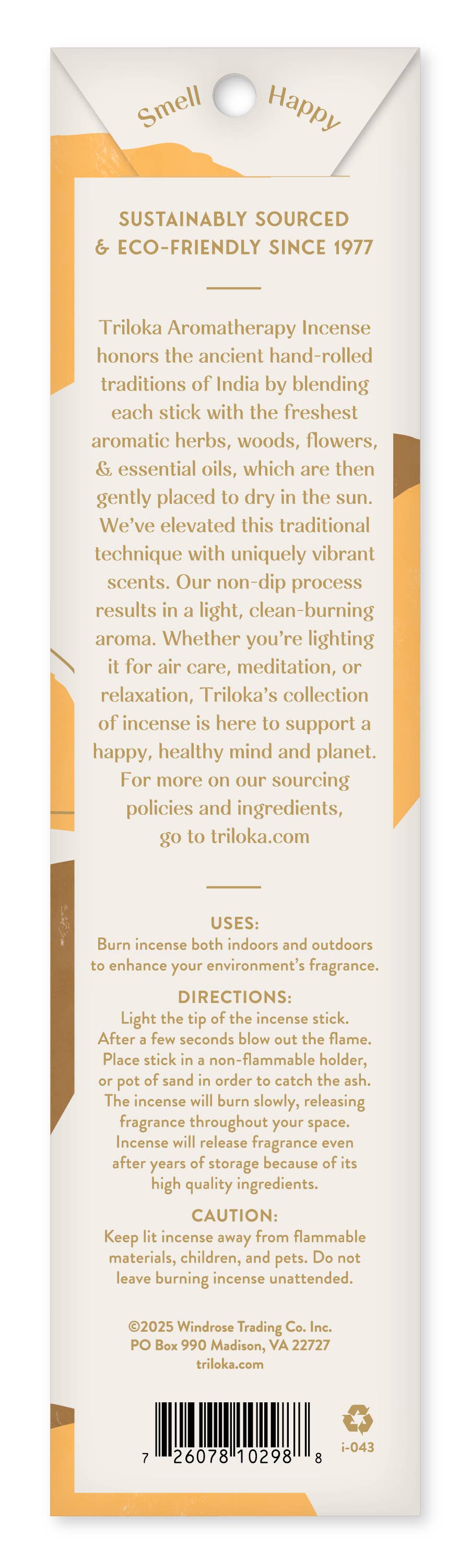 Triloka Amber Original Incense