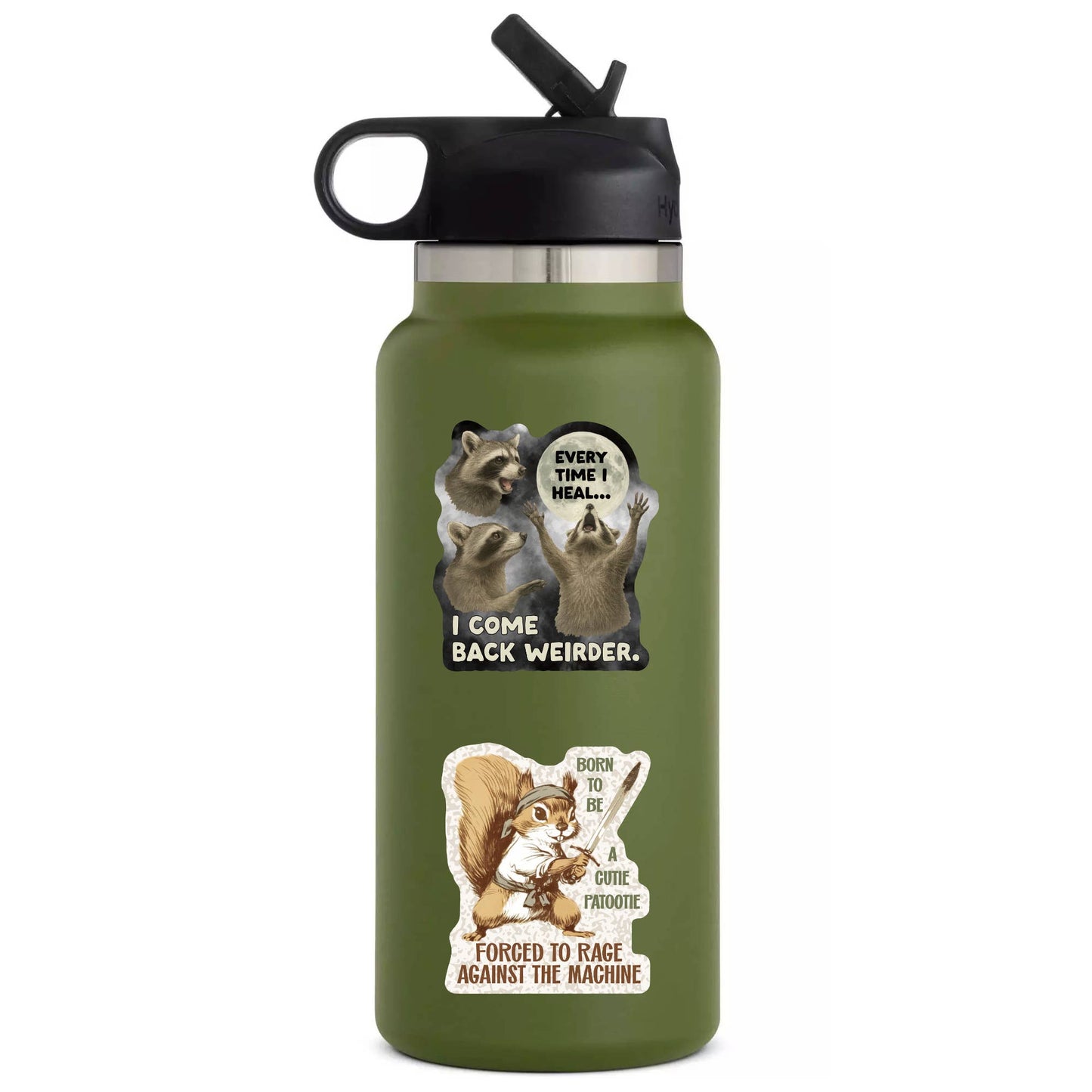JM Stickers - Funny Squirrel Cute Rage Fight High Quality Vinyl Sticker