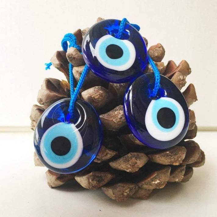 Blue Glass Evil Eye Charm (not on card)