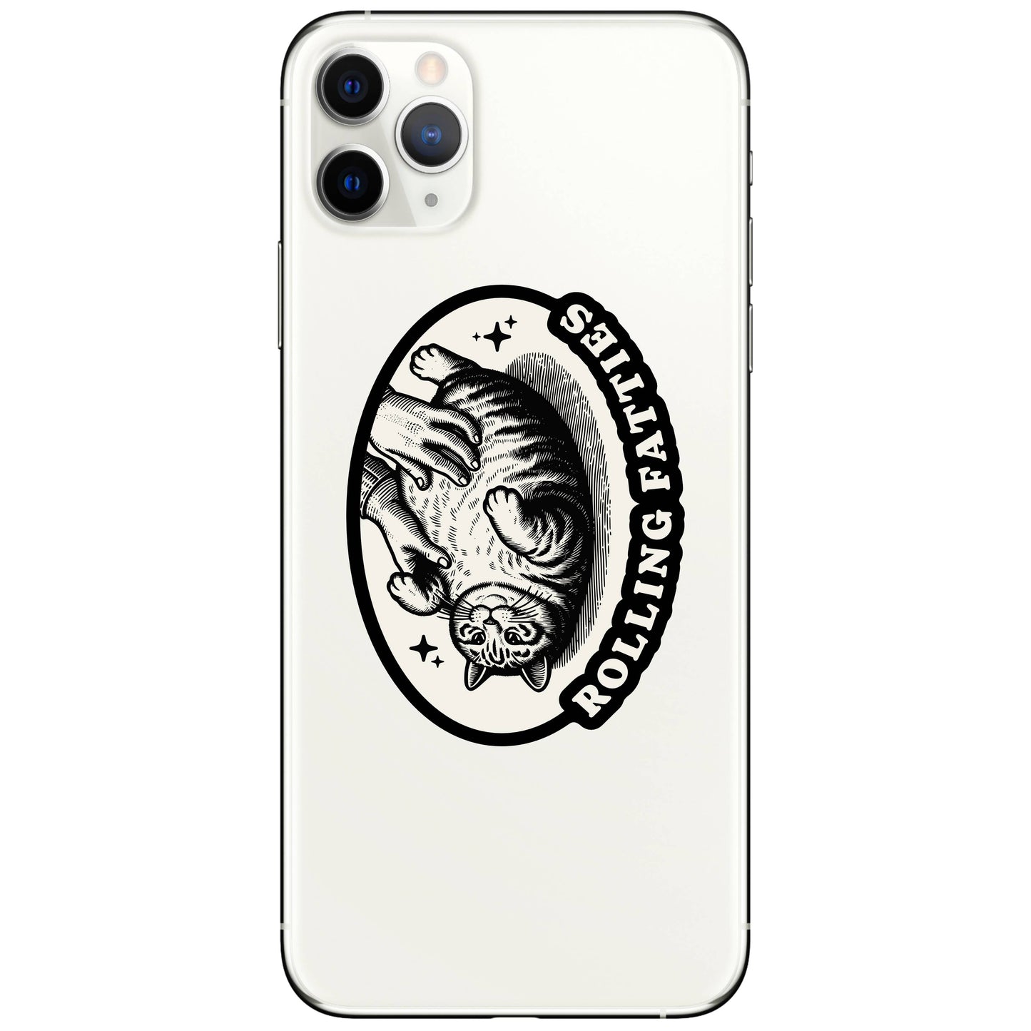 JM Stickers - Fat Cat Feline Kitty Funny Humor High Quality Vinyl Sticker