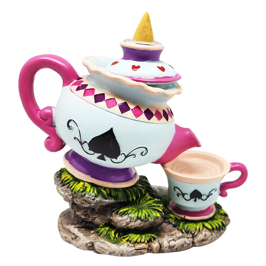 Alice in Wonderland Tea Pot Back Flow Incense Burner