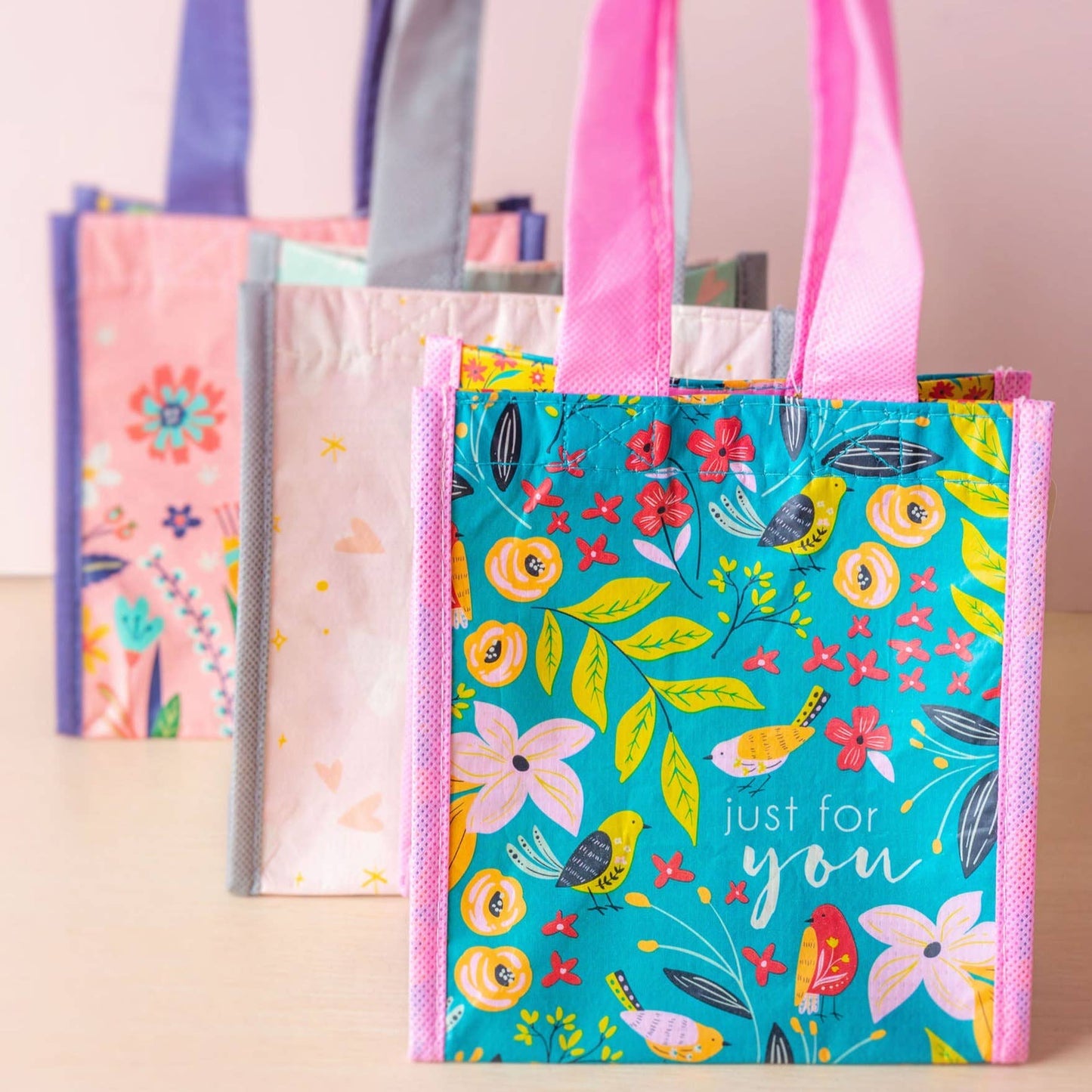 Gift Bag - Small - Recycled Karma - Ink Floral