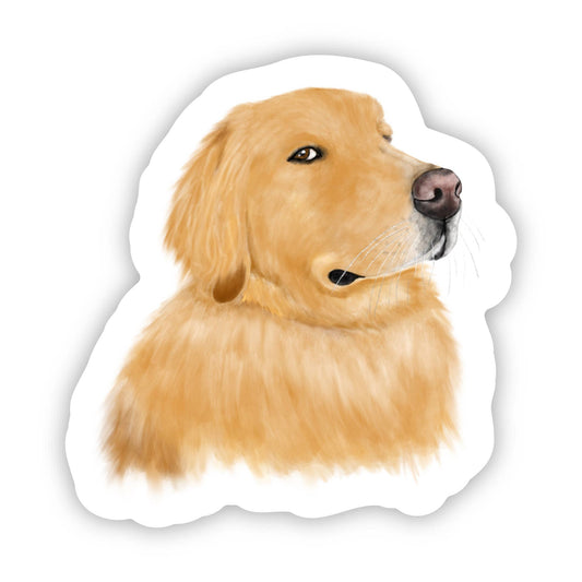 Sticker - KP - Side Eye Golden Retriever