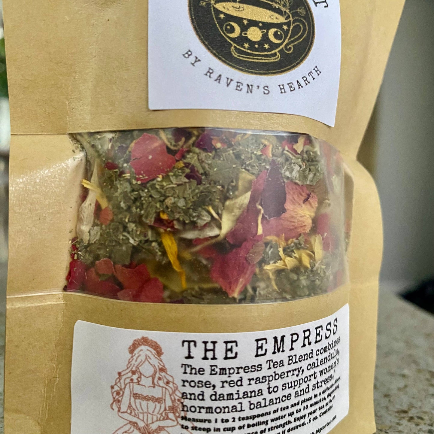 Tea & Tarot - The Empress Tea Blend | Supports women/stress relief .5 oz