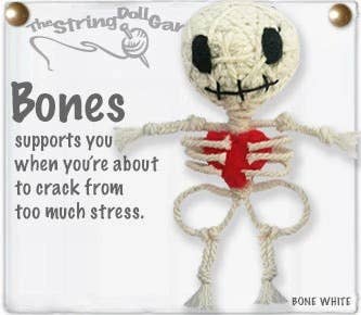 String Doll - Bones Keychain