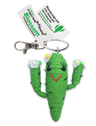 String Doll - Blossom the Cactus Keychain