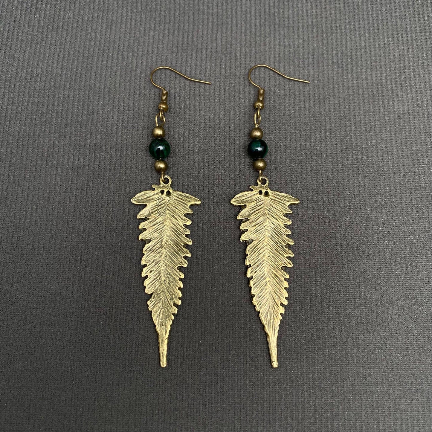 Vintage Leaf Dangle Earrings