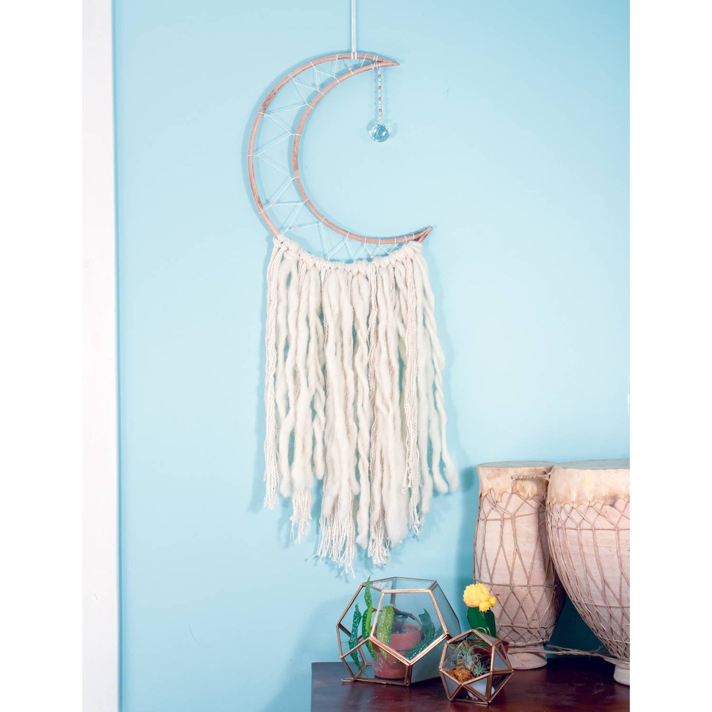SALE! Was $20.00 - Large White Moon Wall Decor