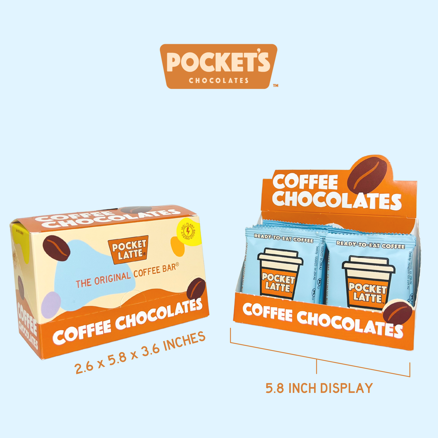 Pockets Chocolates - Cream & Sugar - Coffee Chocolate Bar