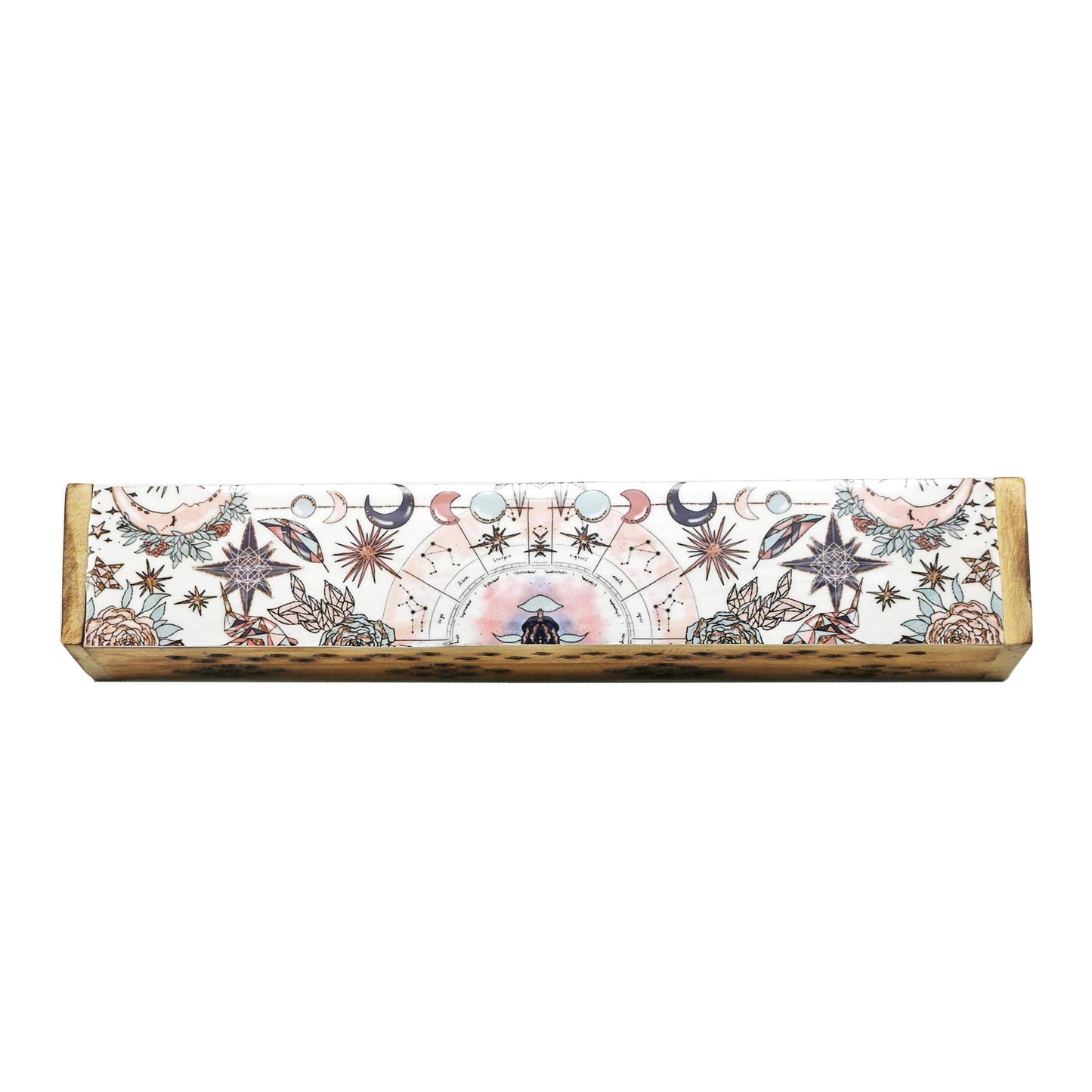 Wooden Incense Burner Box - Celestial Pink