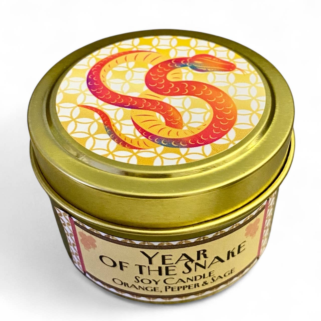 Year of the Snake Candle | Orange, Pepper & Sage | Vegan