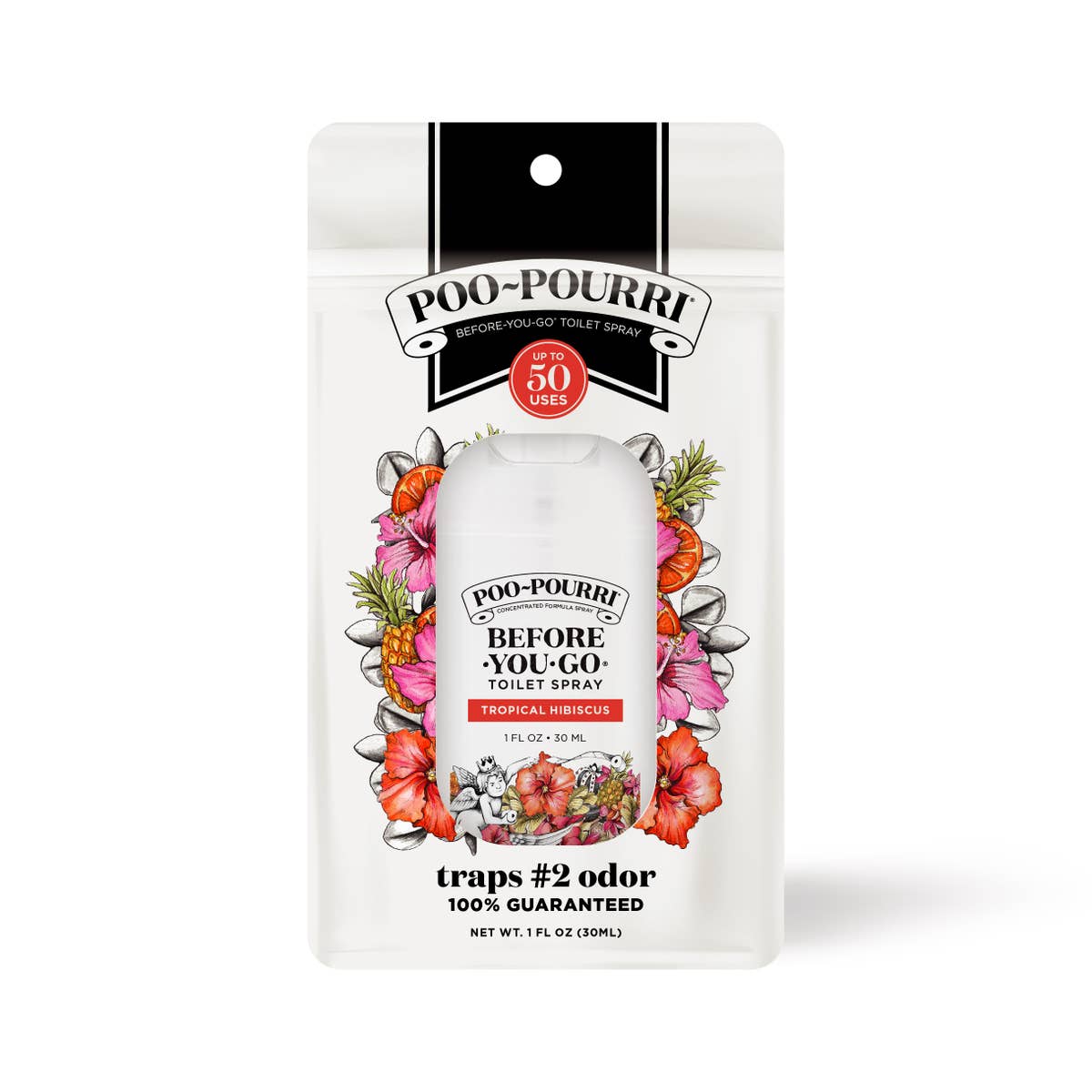 Poo~Pourri Tropical Hibiscus 1oz Pocket Sprayer