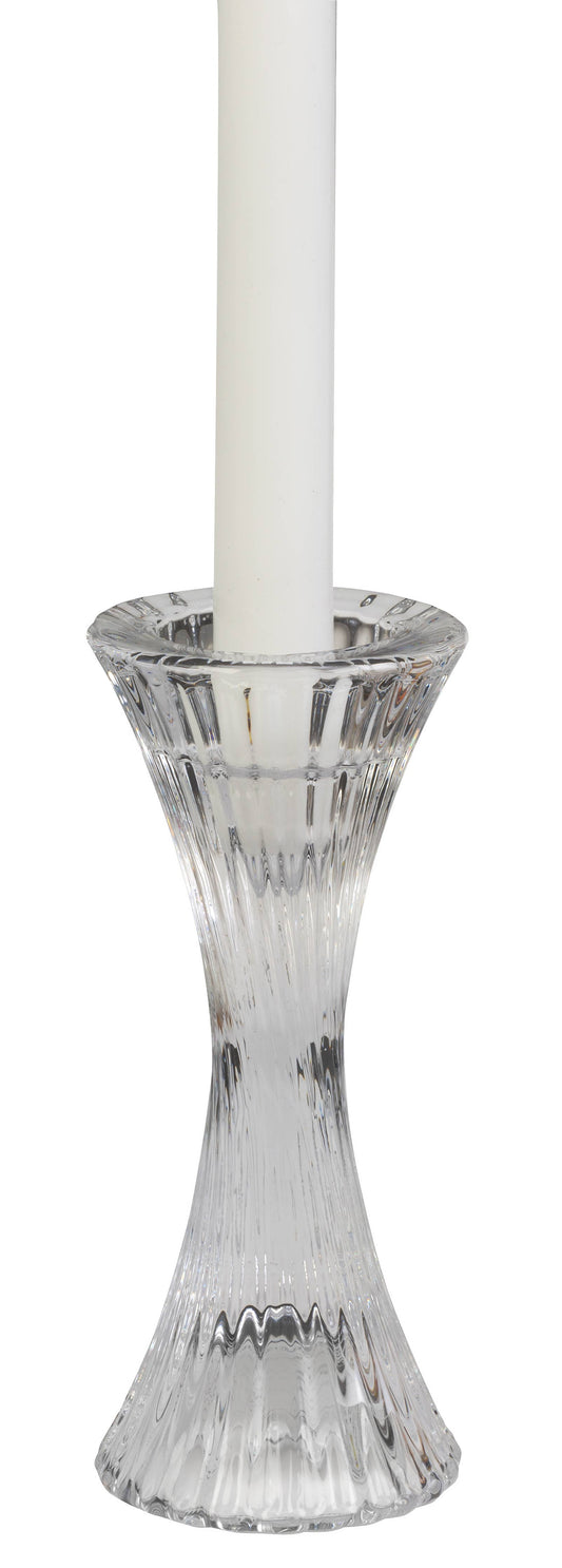 Ribbed Hourglass Candle Holder - 6.25" Height