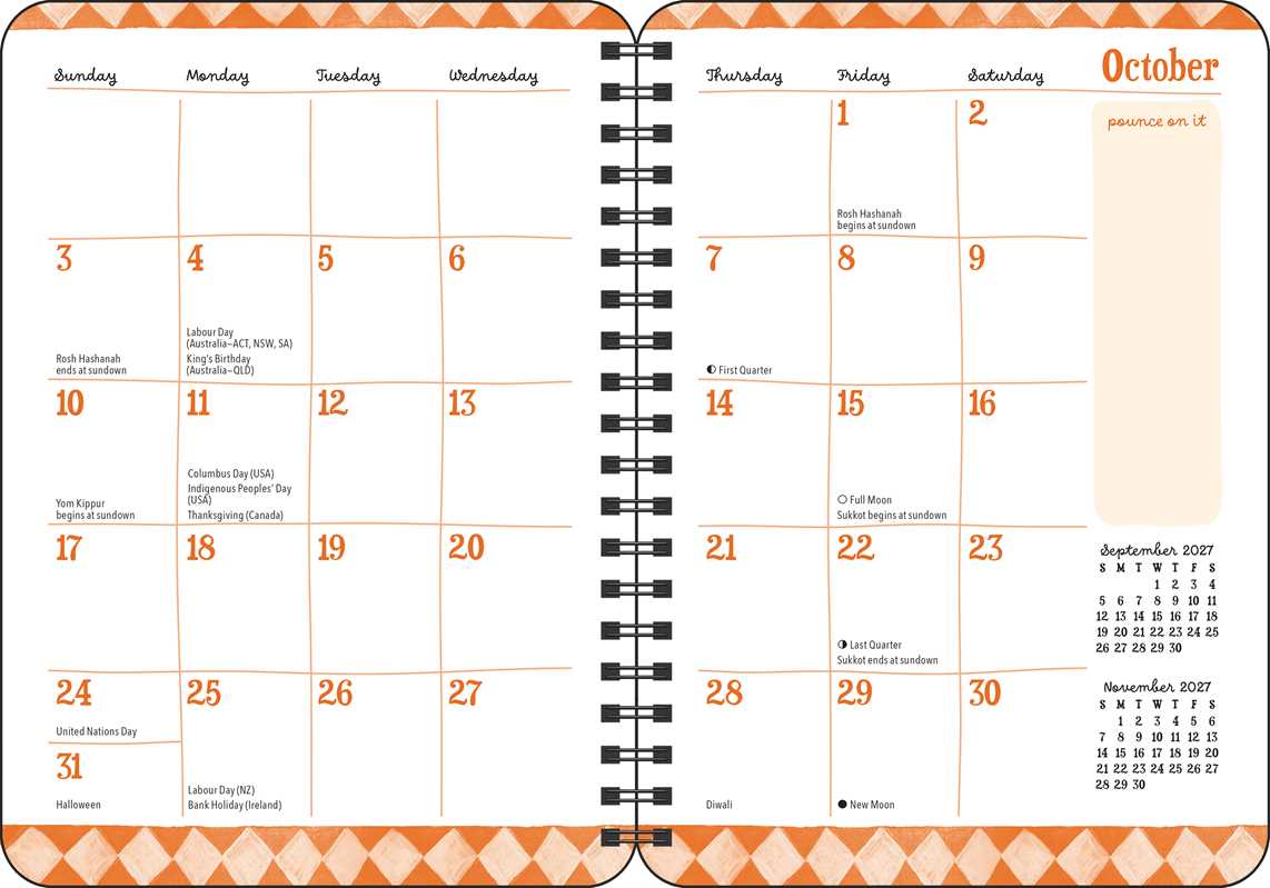 Diary of a Domestic Cat 2027 Monthly/Weekly Planner Calendar by Sally  Welchman