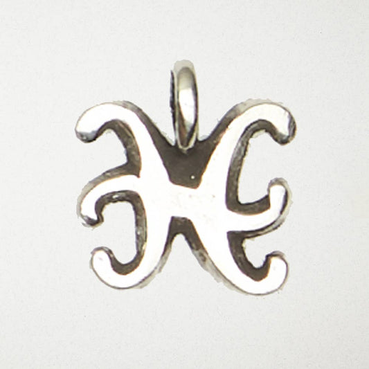 Nirvana Zodiac Pendant - Pisces: Pewter Symbol