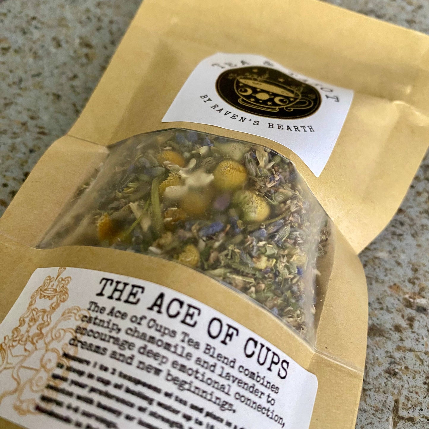 Tea & Tarot - The Ace of Cups Tea Blend | Dreams & new beginnings |  .5 oz