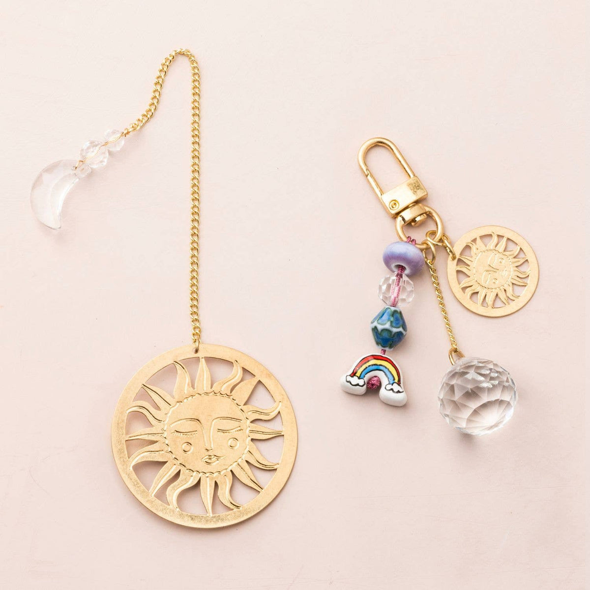 Bookmark & Keychain Set - Sun/Abundance