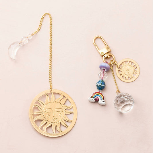 Bookmark & Keychain Set - Sun/Abundance