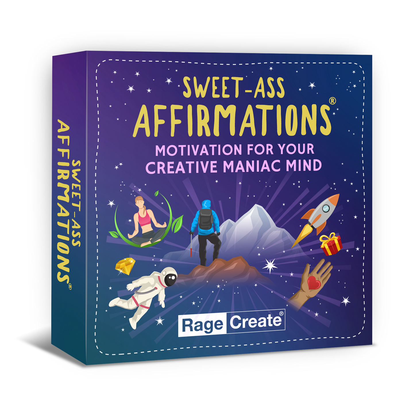 Sweet-Ass Affirmations Deck - 60 Potent Affirmation Cards