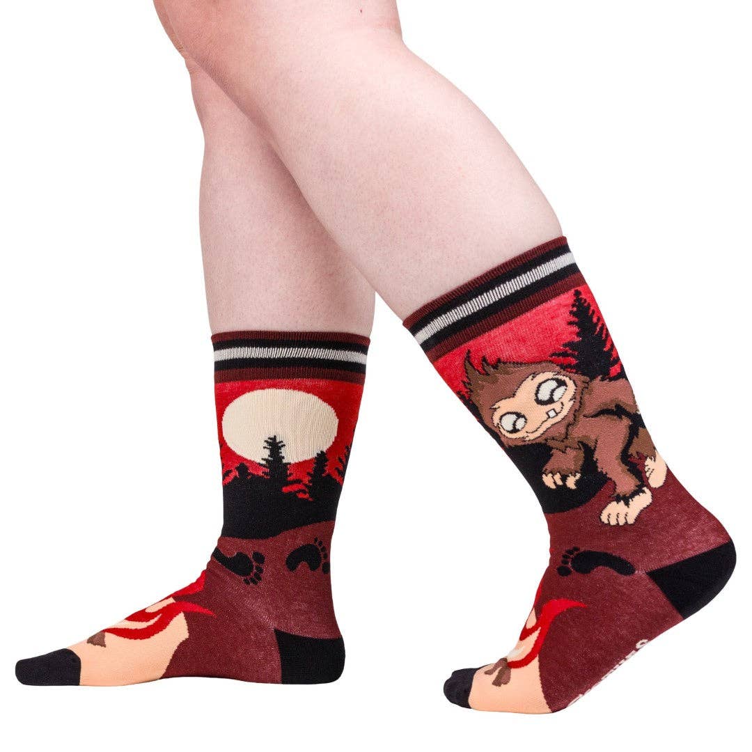 Foot Clothes - Cute Bigfoot Crew Socks
