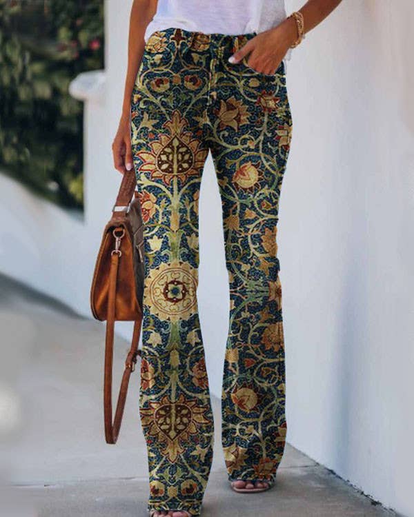 Skulls & Roses - Long Pants: XL