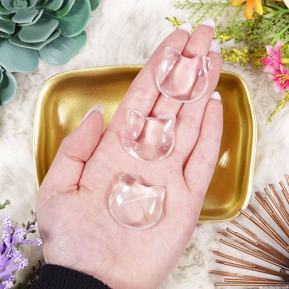 Kitty Face - Clear Quartz