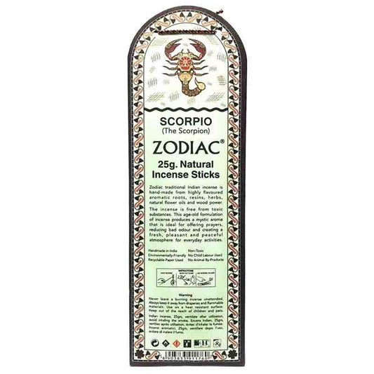Zodiac Natural Incense- Scorpio: Ceder / 25 g.
