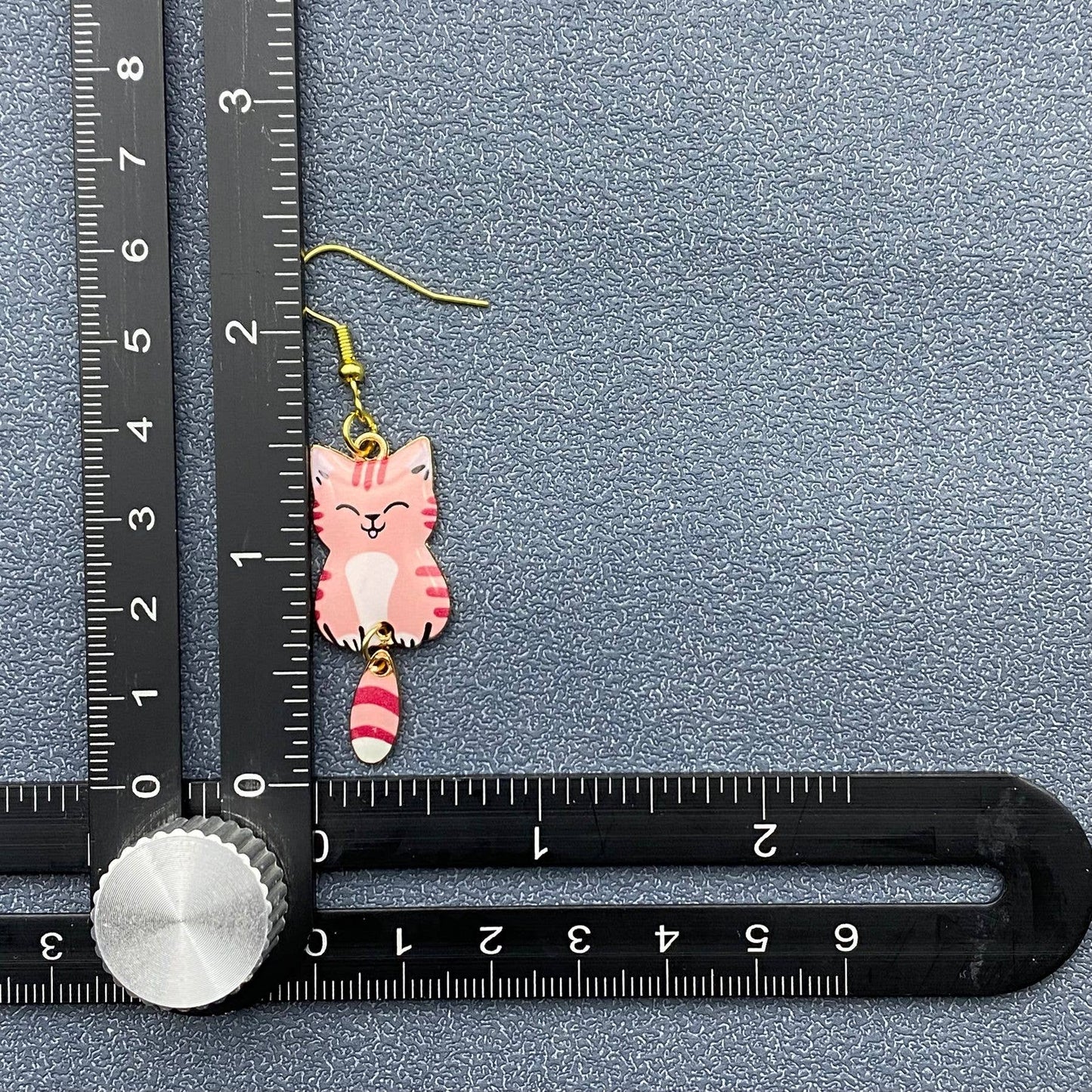 Calico Cat Dangle Earrings