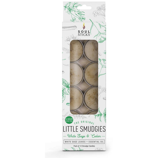 Little Smudgies - Soy Smudge Candle, White Sage & Cedar