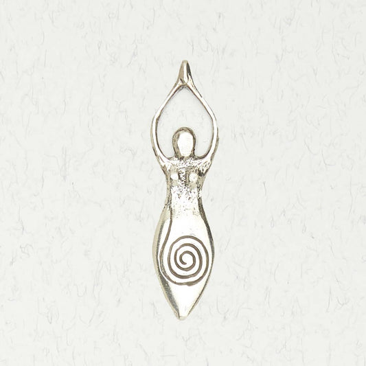 Nirvana Earth Mother - Spiral Goddess: Pewter