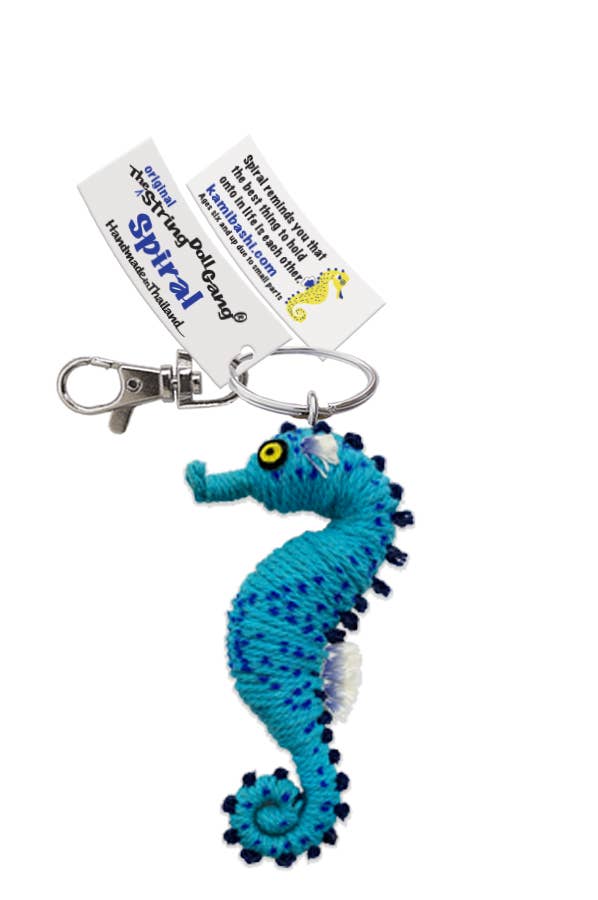 String Doll - Spiral the Seahorse Keychain