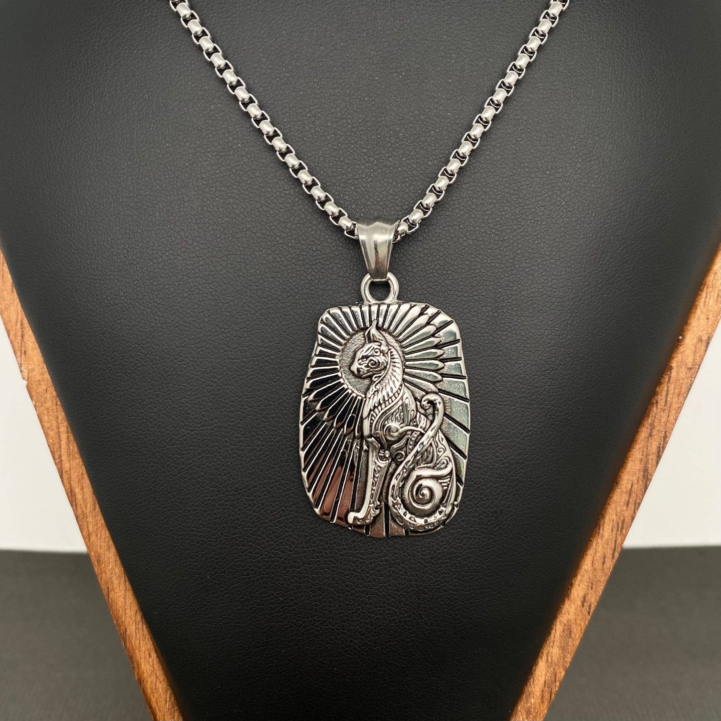 Bastet Goddess Stainless Steel Necklace