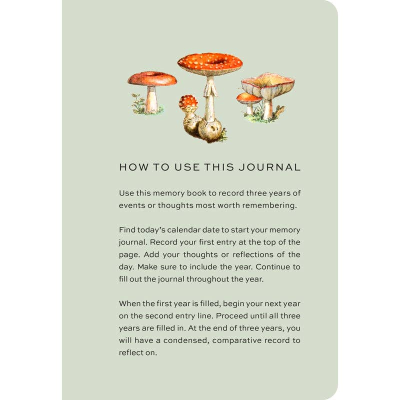 Fungi  Memory Journal: Reflect, Record, Remember