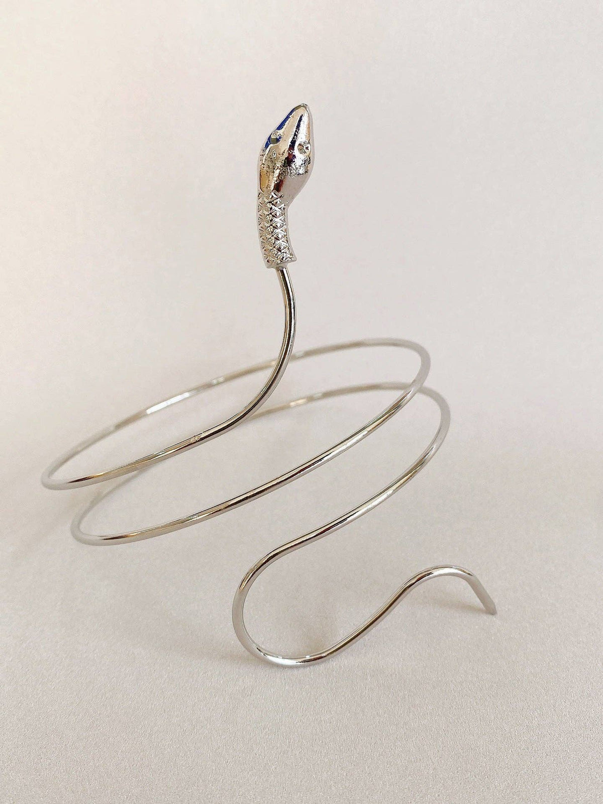 Exaggerated Twisted Winding Snake Armband Bracelet: Rose-Gold