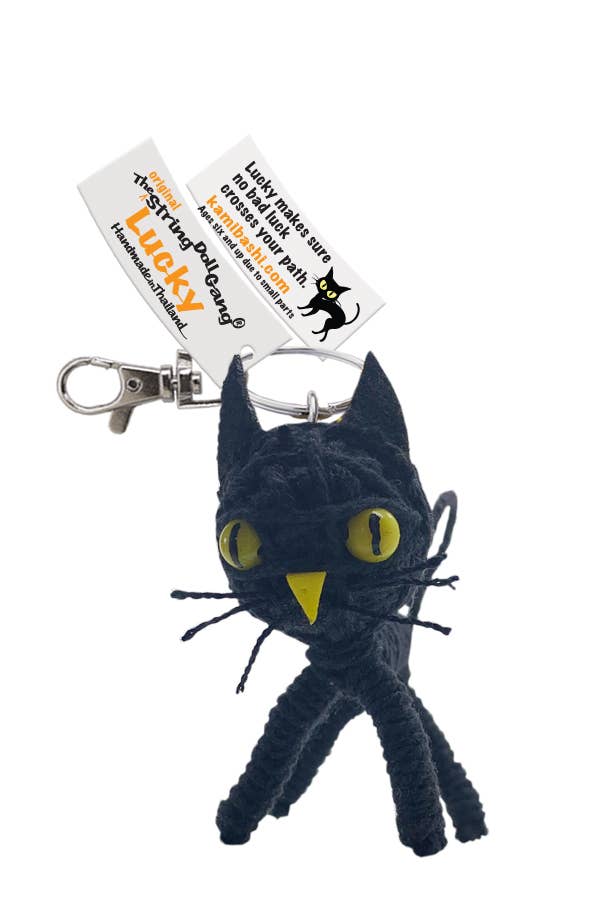 String Doll - Lucky the Cat Keychain