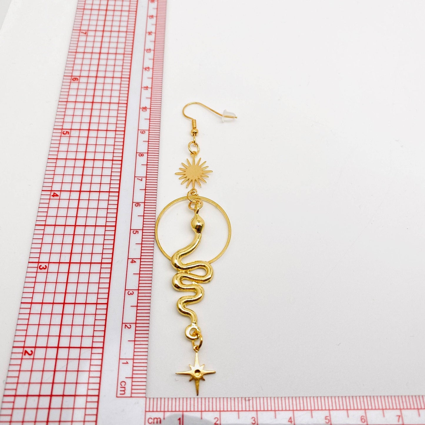 Earrings - Bohemian Circle Golden Snake