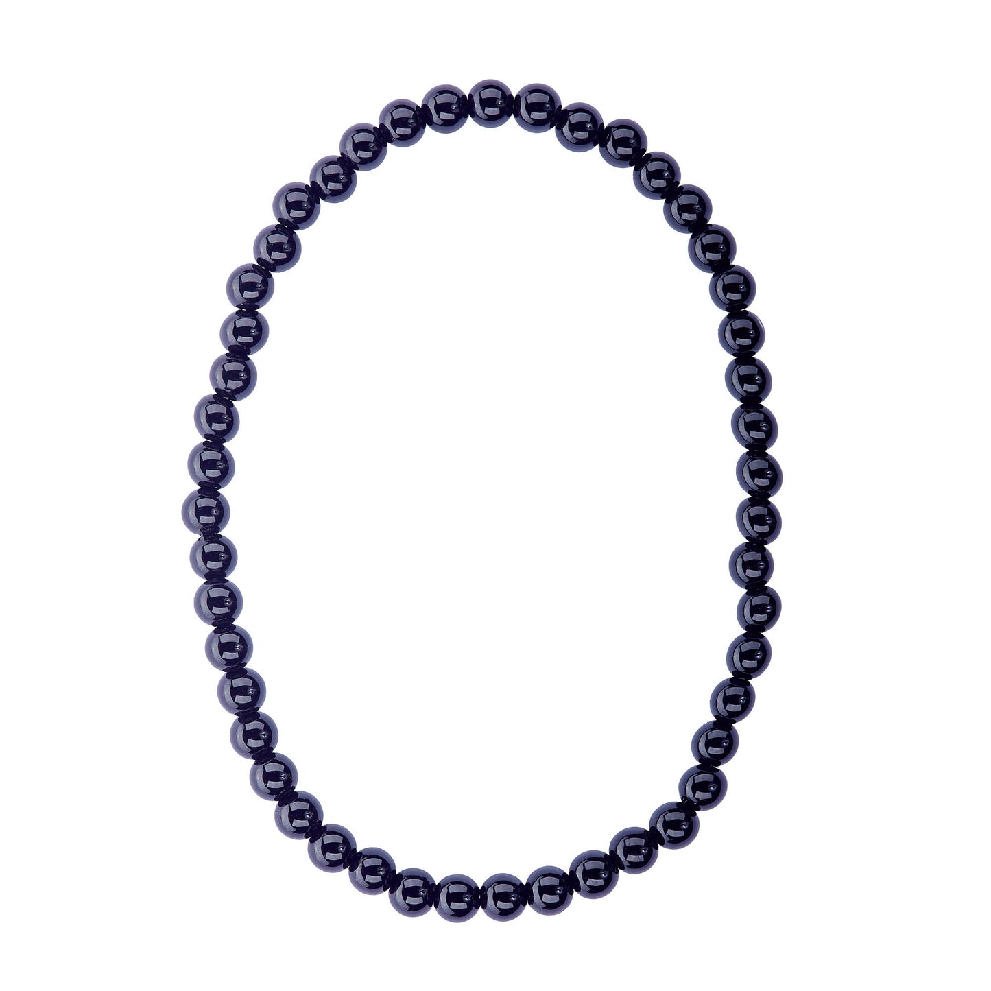 Energy Beads - 4mm Black Onyx - Beaded Bracelet