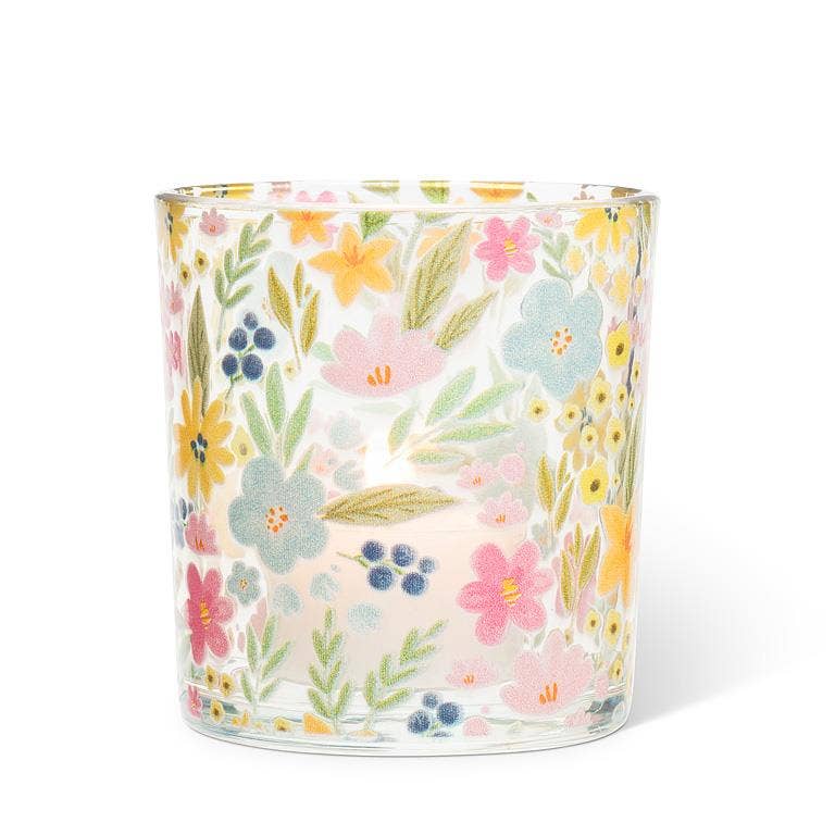 Pastel Florals Votive-3"H