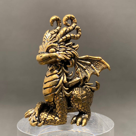 Brass Magic Dragon Desktop Ornament